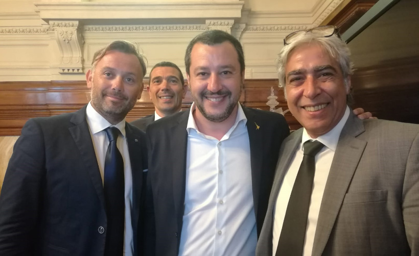 Delegazione COISP con il Ministro Salvini