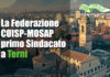 La Federazione COISP-MOSAP primo Sindacato a Terni!