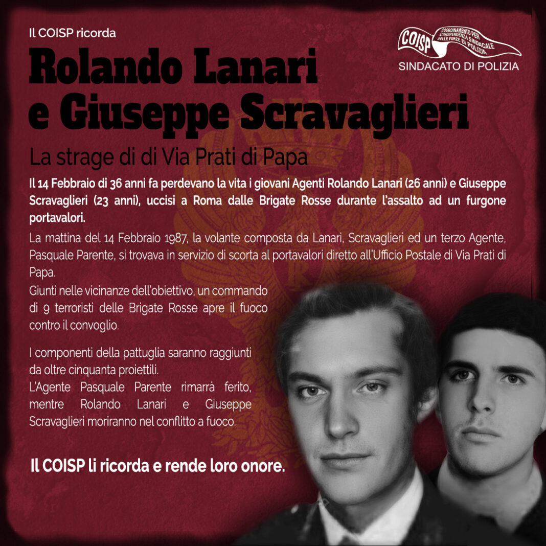 Il COISP ricorda Rolando Lanari e Giuseppe Scravaglieri » COISP
