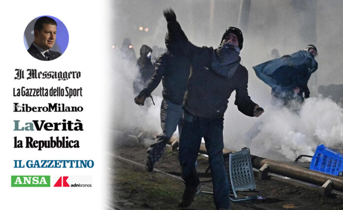 Scontri Torino, preoccupano domiciliari ad aggressore agente