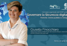 Giusella Finocchiaro sarà tra i relatori del convegno organizzato dal COISP sul tema: “Governare la Sicurezza Digitale – Politiche · Ordine pubblico · Sviluppo”