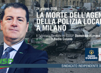 Milano, la morte dell’agente riaccende il dibattito sulla sicurezza. Domenico Pianese a Radio Cusano