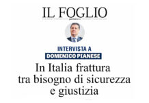 “In Italia frattura tra bisogno di Sicurezza e Giustizia” – Intervista del Segretario Generale del COISP, Domenico Pianese, a Il Foglio