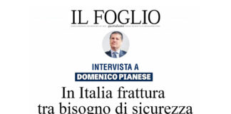 “In Italia frattura tra bisogno di Sicurezza e Giustizia” – Intervista del Segretario Generale del COISP, Domenico Pianese, a Il Foglio