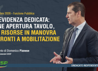 Pensioni, bene tavolo con Governo, ma ora risorse in Manovra. Pronti alla mobilitazione. – Intervento di Domenico Pianese presso la Funzione Pubblica